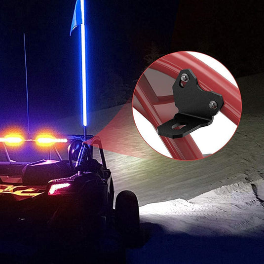 2 PCS Adjustable Whip Light Flag Mount for Can Am Maverick X3/MAX