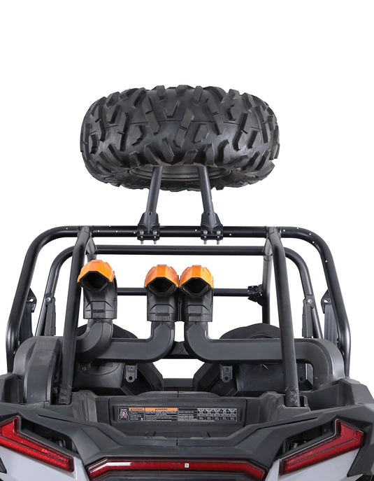 UTV Spare Tire Carrier for 1.5''-2'' Roll Cage for Polaros RZR, Kawasaki Mule