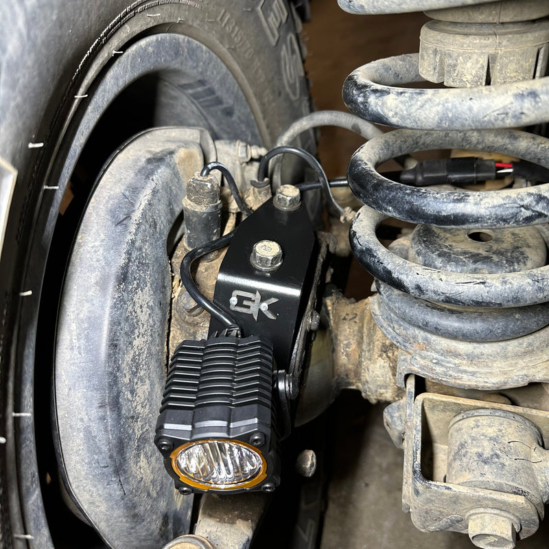 Load image into Gallery viewer, Toyota FJ80 Landcruiser Steerable Knuckle Pod Light Mounts (1990-1997)
