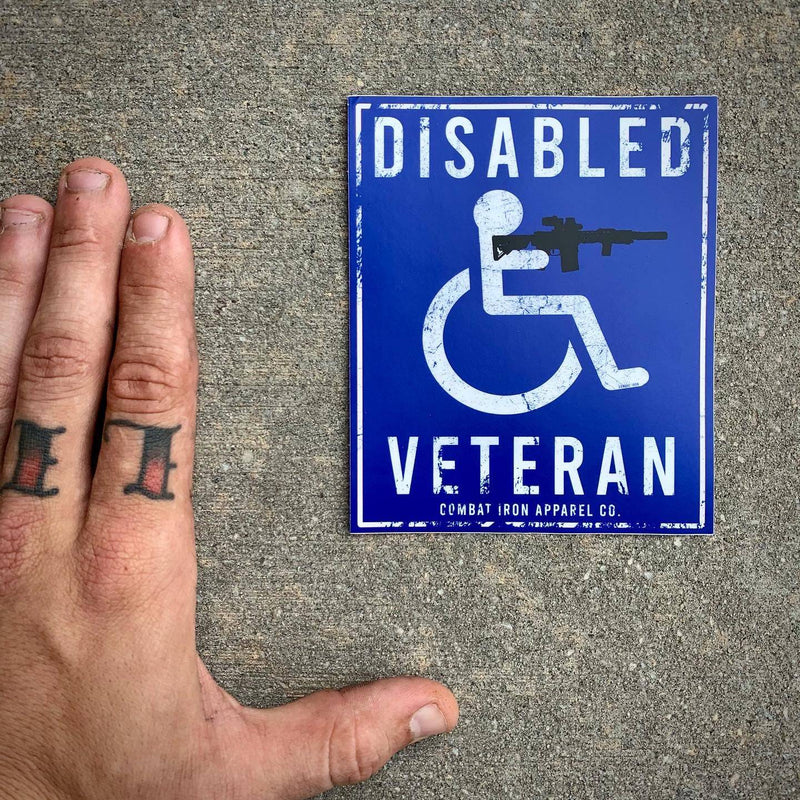 Load image into Gallery viewer, Disabled Veteran Parking Sign Decal Sticker
