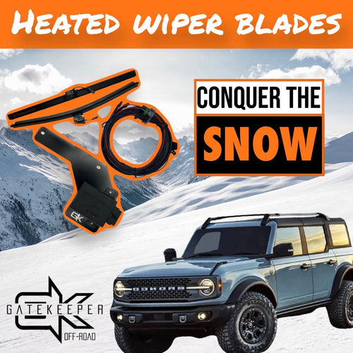 2021-2023+ Ford Bronco Heated Wiper Blades with Installation Brackets