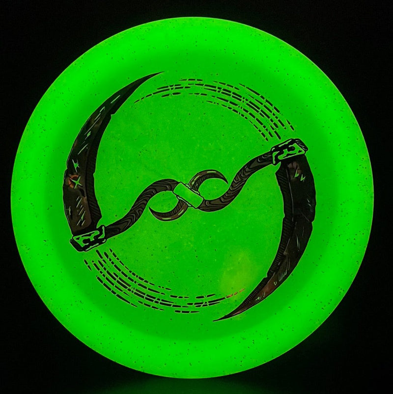Load image into Gallery viewer, Metal Flake Glow Aztec - Limited Infinity Blade by Ripper Studios
