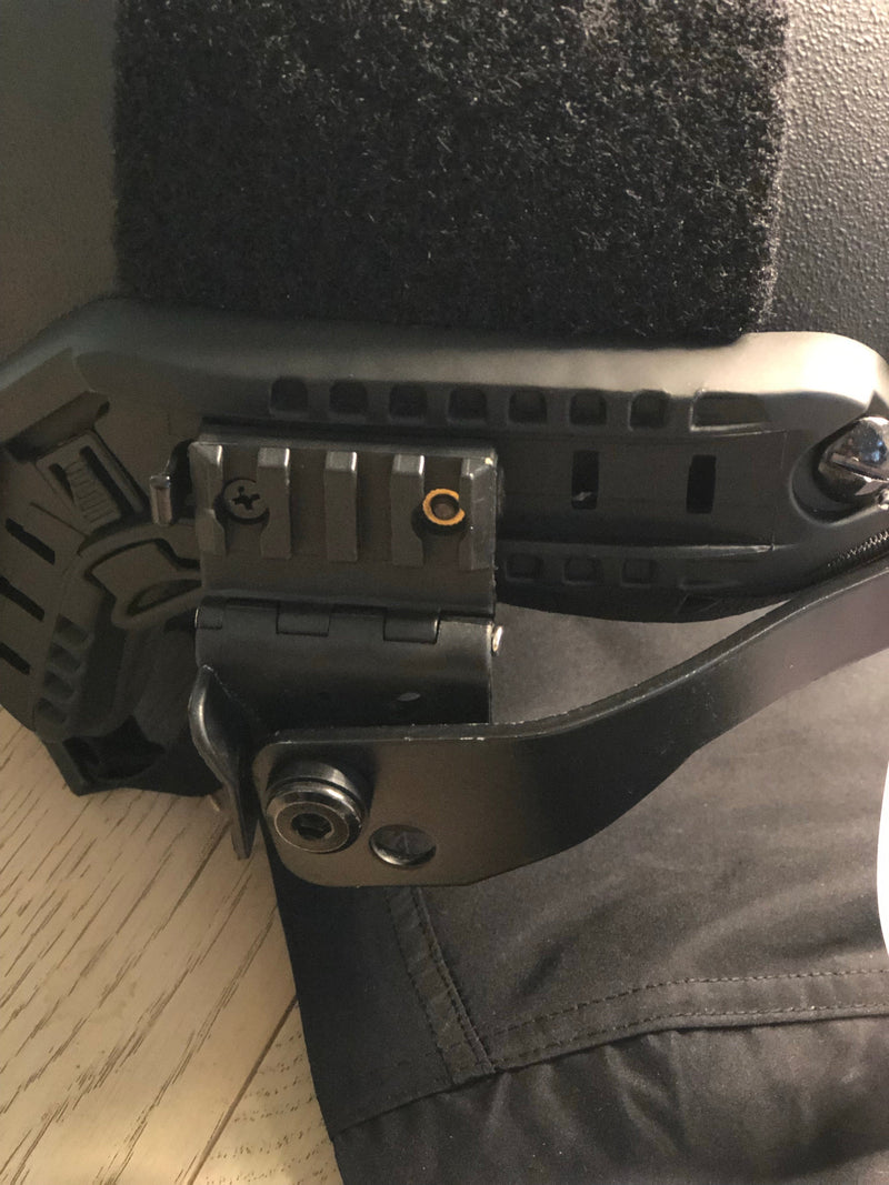 Load image into Gallery viewer, Level IIIA Ballistic Glass Face Shield with Helmet ARC Rail Mount
