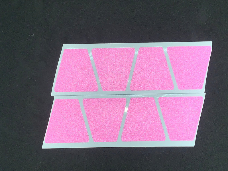 Load image into Gallery viewer, MATTE PINK REFLECTIVE HELMET (TET) TETRAHEDRON 8 PACK
