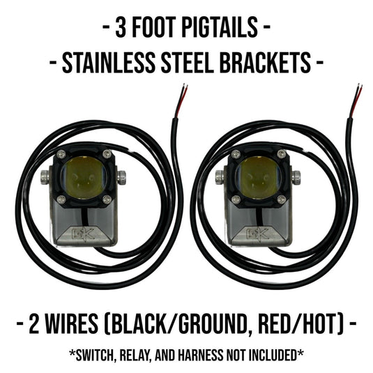 GK "Easy Switch" 3 Function LED Amber/White Pod Lights