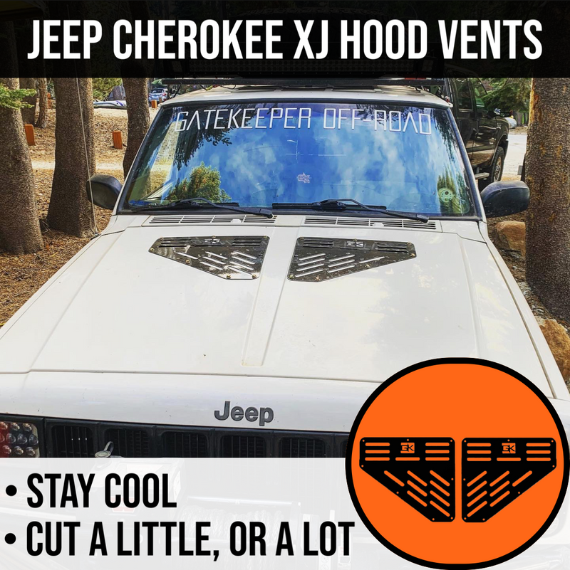 Load image into Gallery viewer, 1984-2004 Jeep Cherokee Grand Cherokee XJ ZJ WJ Universal Hood Vents
