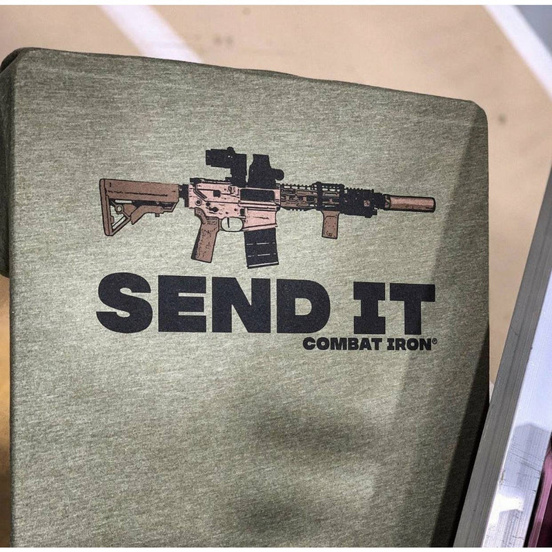 Load image into Gallery viewer, Send It Long Gun Men&#39;s T-Shirt
