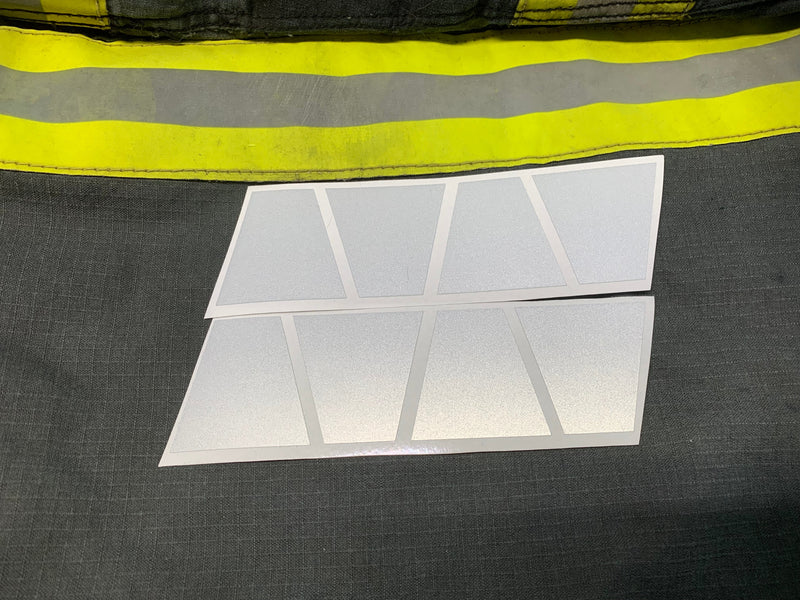 Load image into Gallery viewer, MATTE WHITE REFLECTIVE HELMET (TET) TETRAHEDRON 8 PACK
