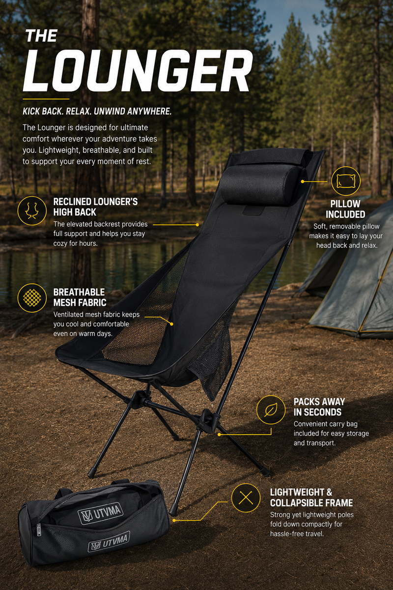 Load image into Gallery viewer, UTVMA Trail Lounger with Roll Cage Bag
