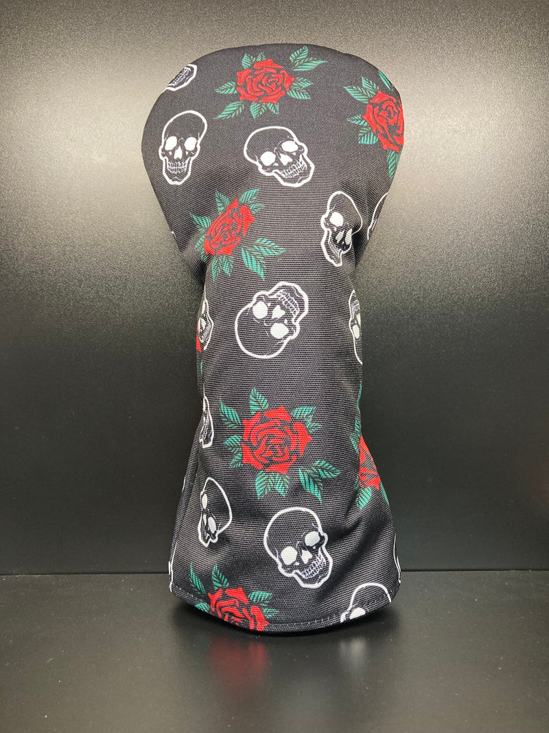 Load image into Gallery viewer, Skulls &amp; Roses Canvas Headcover
