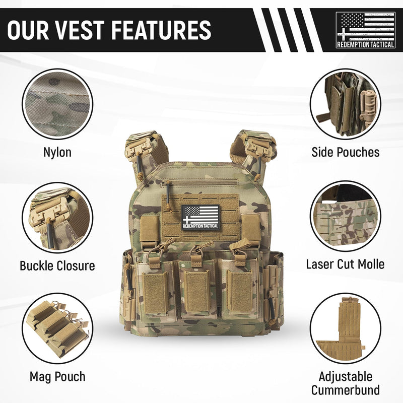 Load image into Gallery viewer, RT CRUSADER 2.0® ARMOR KIT Front/Back Plates LIGHTWEIGHT LEVEL IV  (2) 10x12 Front/Back Plates Full Kit
