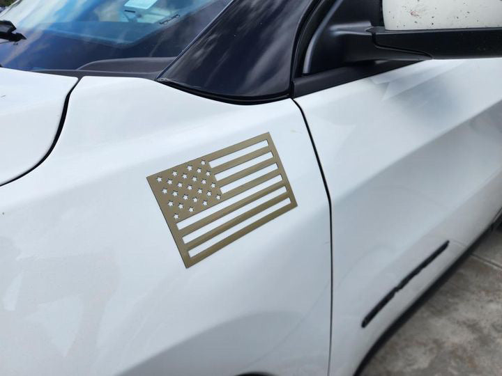 Load image into Gallery viewer, American Flag Magnet Set  - Desert Tan / FDE (Premium Color)
