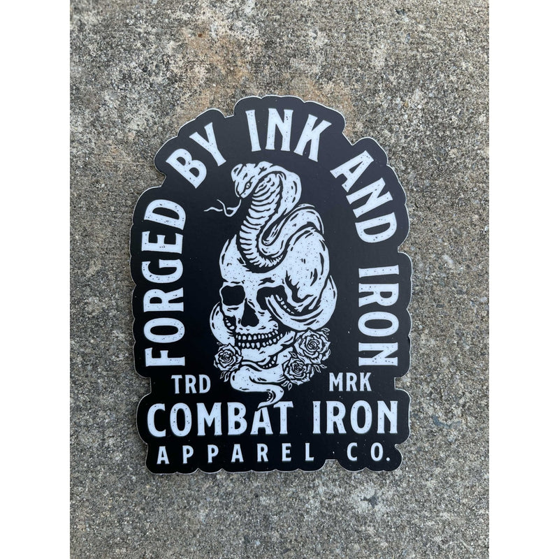 Load image into Gallery viewer, FORGED BY INK AND IRON ALL WEATHER DECAL
