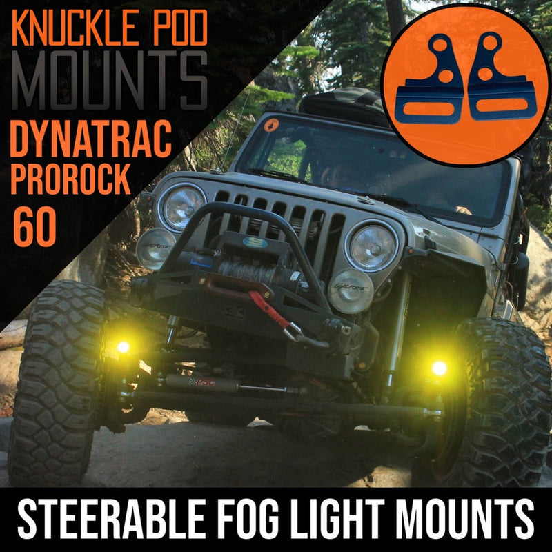 Load image into Gallery viewer, DynaTrac Prorock 60 Steerable Knuckle Pod Light Mounts
