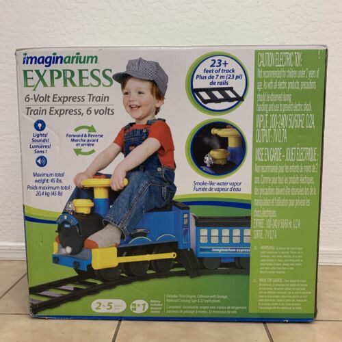 Load image into Gallery viewer, Imaginarium Express 6V Ride-On Train Set with Battery-Powered Lights and Sounds
