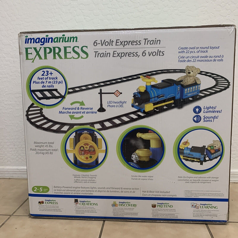 Load image into Gallery viewer, Imaginarium Express 6V Ride-On Train Set with Battery-Powered Lights and Sounds
