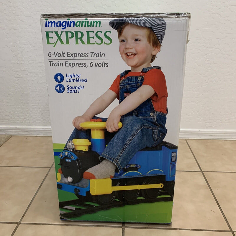 Load image into Gallery viewer, Imaginarium Express 6V Ride-On Train Set with Battery-Powered Lights and Sounds
