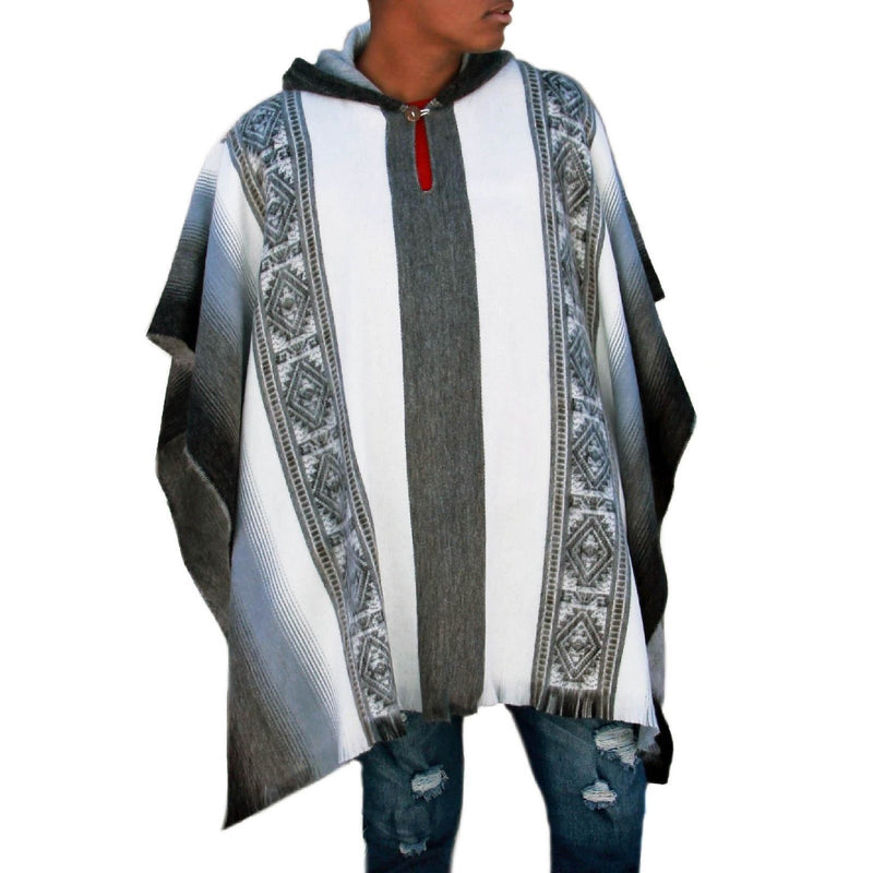 Load image into Gallery viewer, Incan Grays Alpaca Poncho
