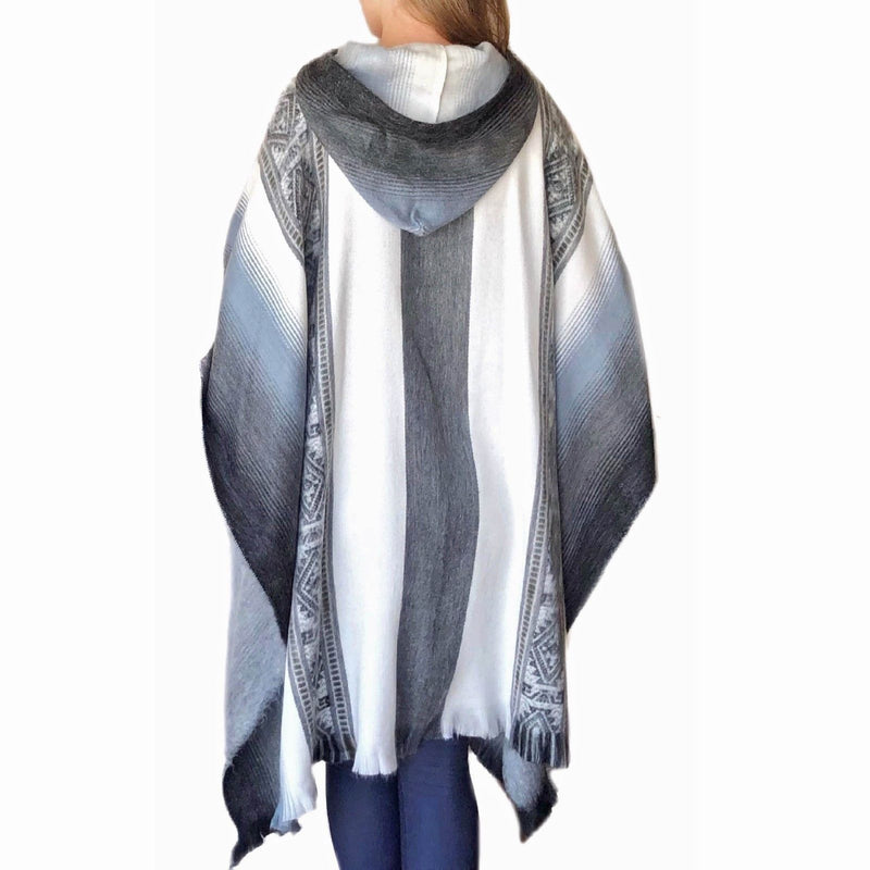 Load image into Gallery viewer, Incan Grays Alpaca Poncho
