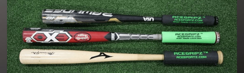 Load image into Gallery viewer, THICK GRIPS - INCREASE EXIT VELOCITY &amp; Bat Speed YOUTH MODEL-  Small Straight Handle- 40mm
