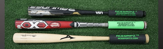 THICK GRIPS - INCREASE EXIT VELOCITY & Bat Speed YOUTH MODEL-  Small Straight Handle- 40mm