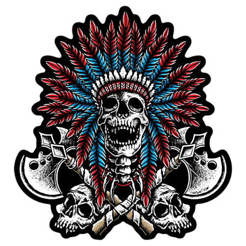 Warrior Spirit Indian Head Decal