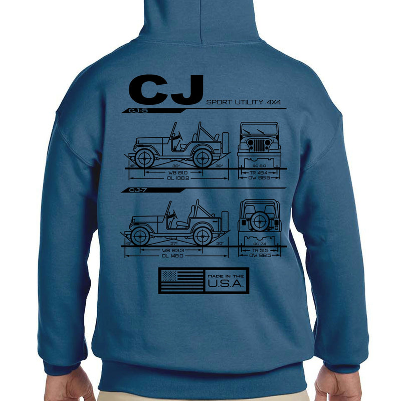 Load image into Gallery viewer, CJ Blueprint Pullover Hoodie

