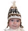 Load image into Gallery viewer, Infant Natural Knit Alpaca Chullo Hat with Ear Flaps
