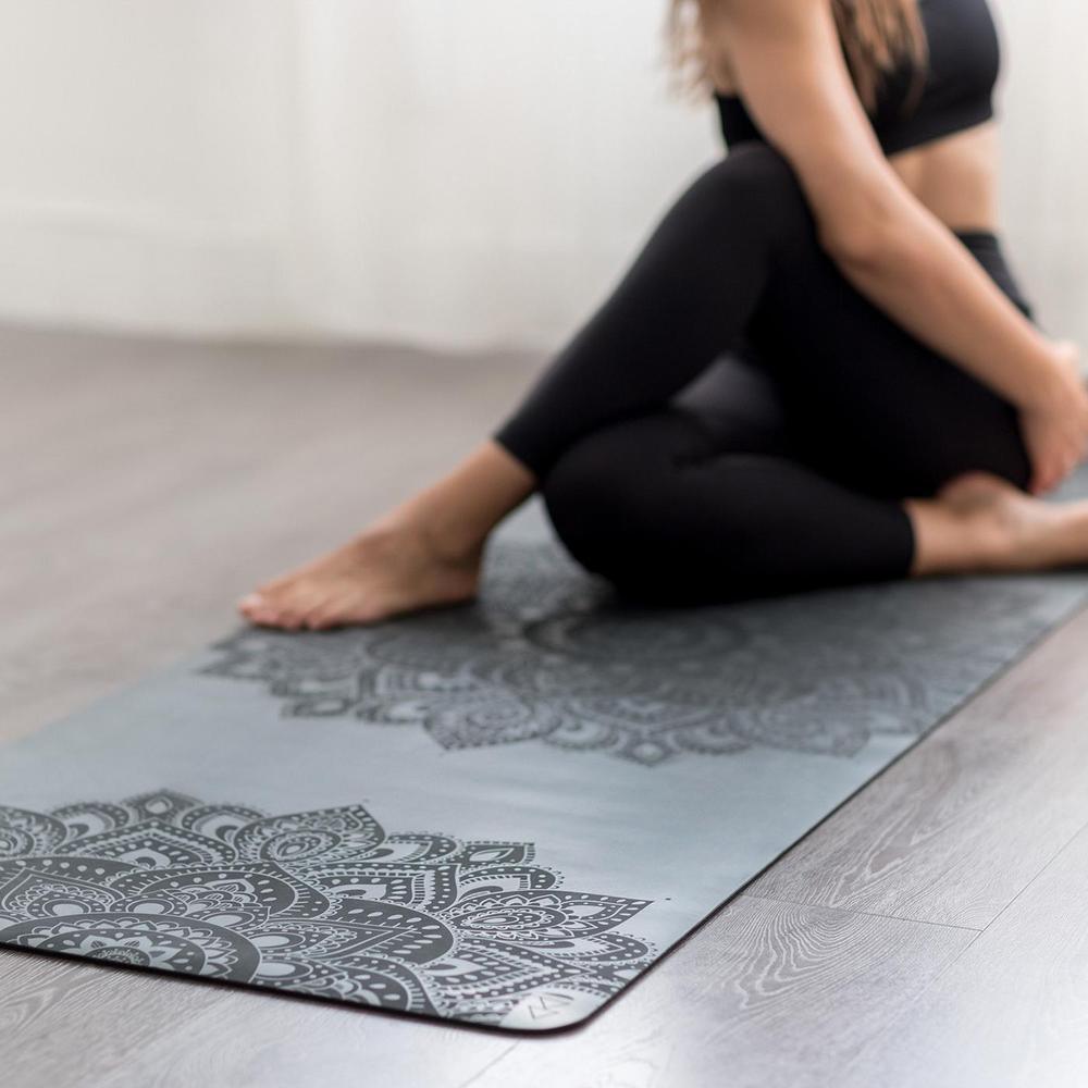 Infinity Yoga Mat - Mandala Charcoal