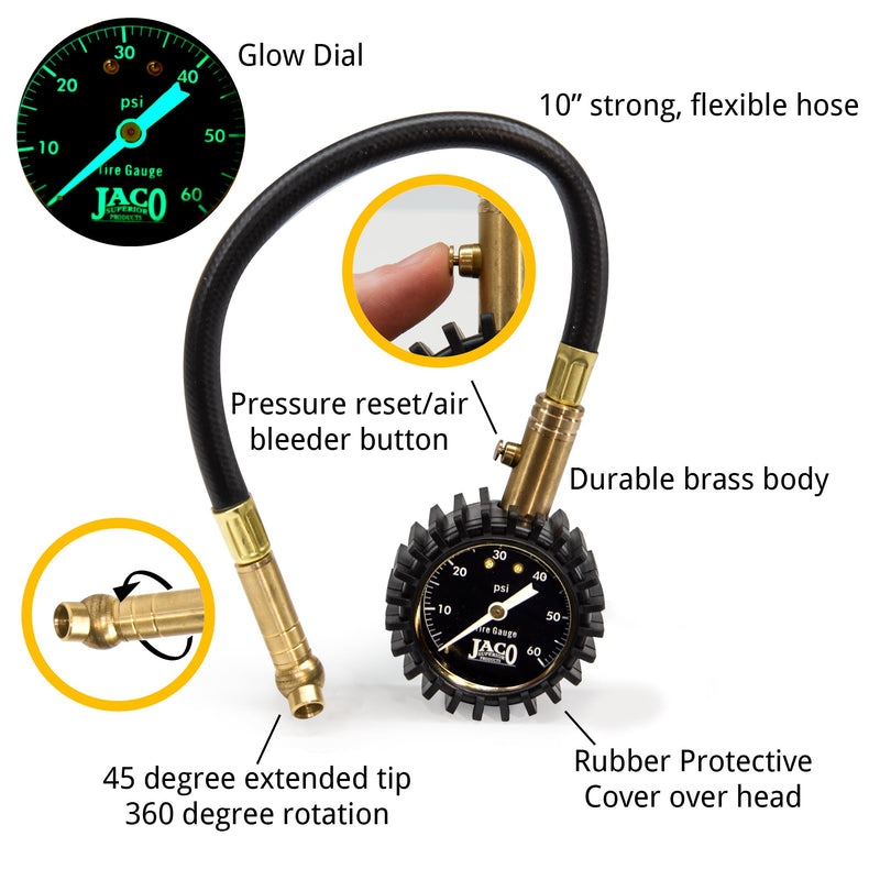 Load image into Gallery viewer, ElitePro™ Tire Pressure Gauge - 60 PSI
