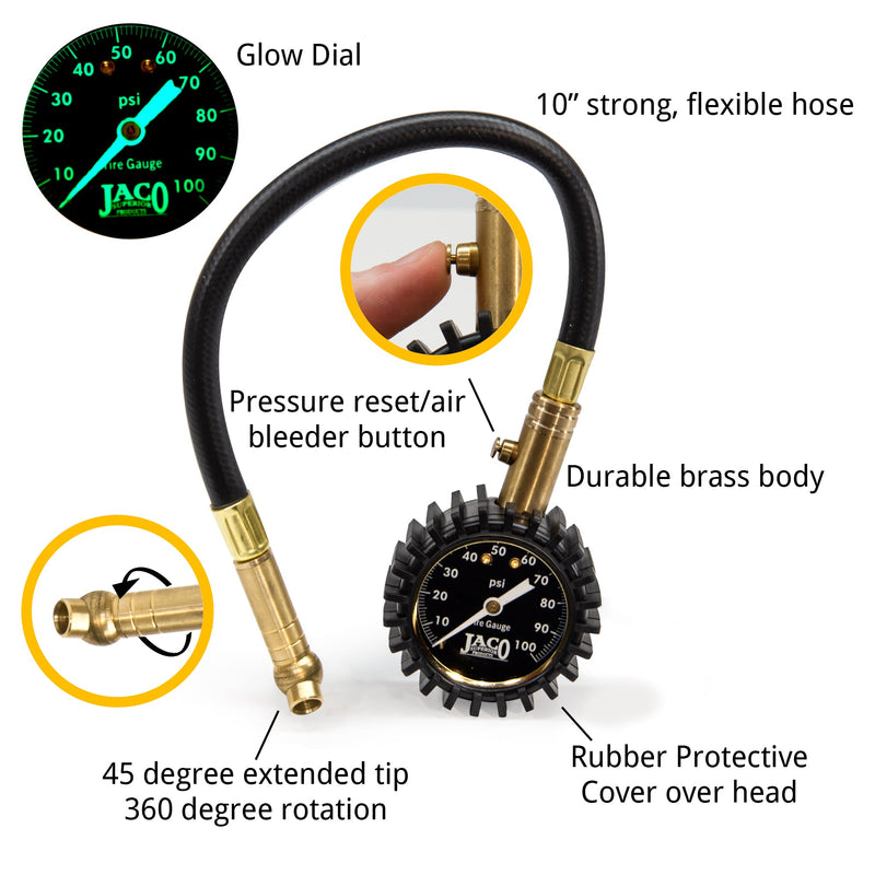 Load image into Gallery viewer, ElitePro™ Tire Pressure Gauge - 100 PSI
