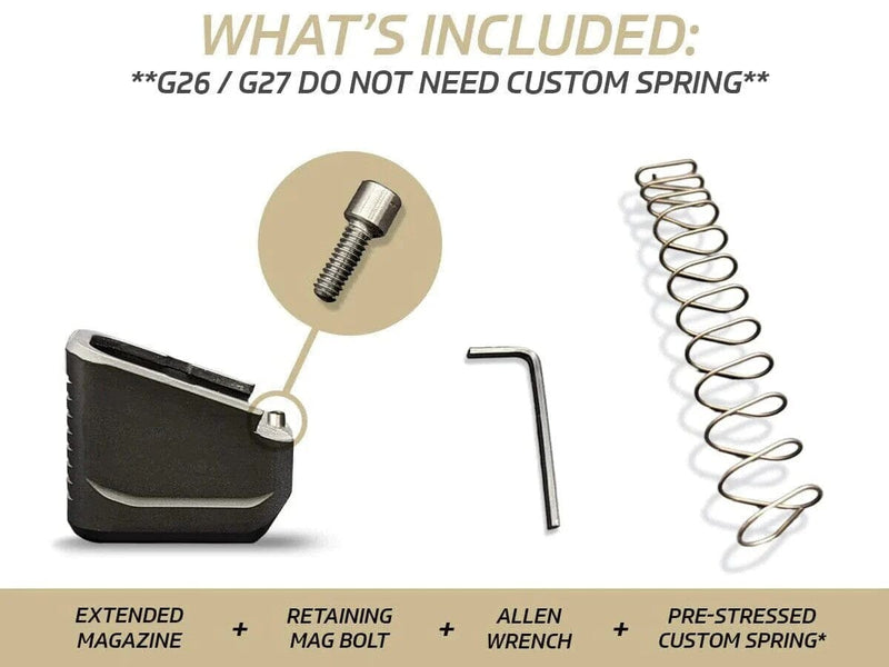 Load image into Gallery viewer, MILSPIN +5 Capacity Magazine Extension (All Black, Non Customized)
