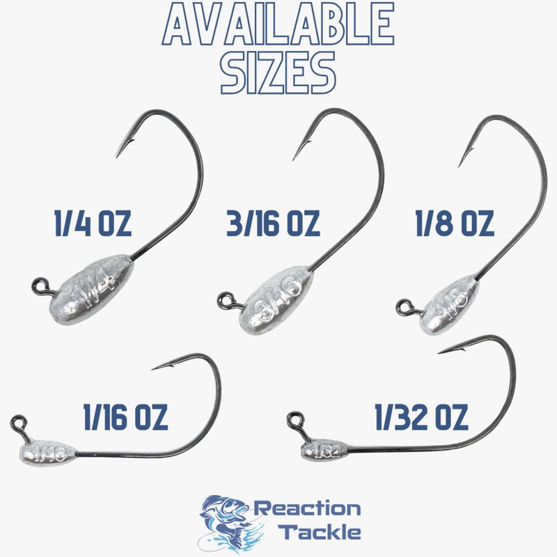 Load image into Gallery viewer, Reaction Tackle Lead Tube Jig Heads-10-Pack
