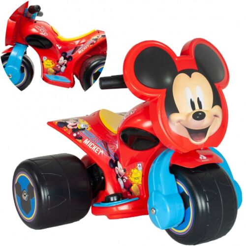 INJUSA Mickey Mouse Samurai Tricycle Ride-On with 6V Battery for Kids