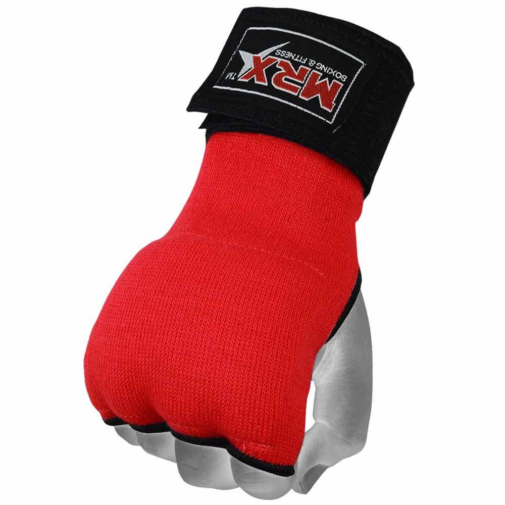 MRX Inner Gel Gloves With Wraps Red