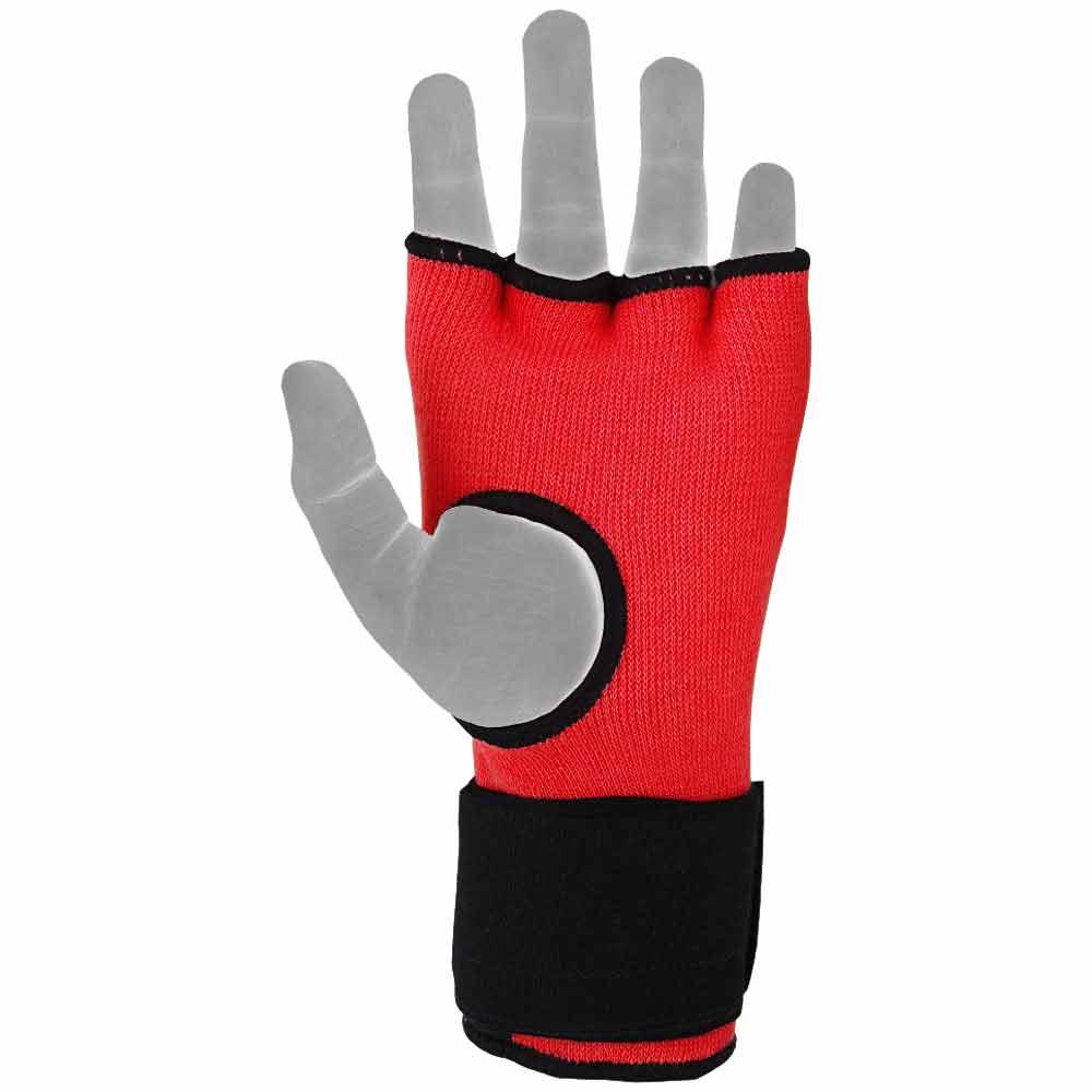 MRX Inner Gel Gloves With Wraps Red