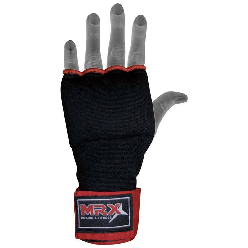 Load image into Gallery viewer, Boxing Inner Gloves Gel Pad With Wraps Black
