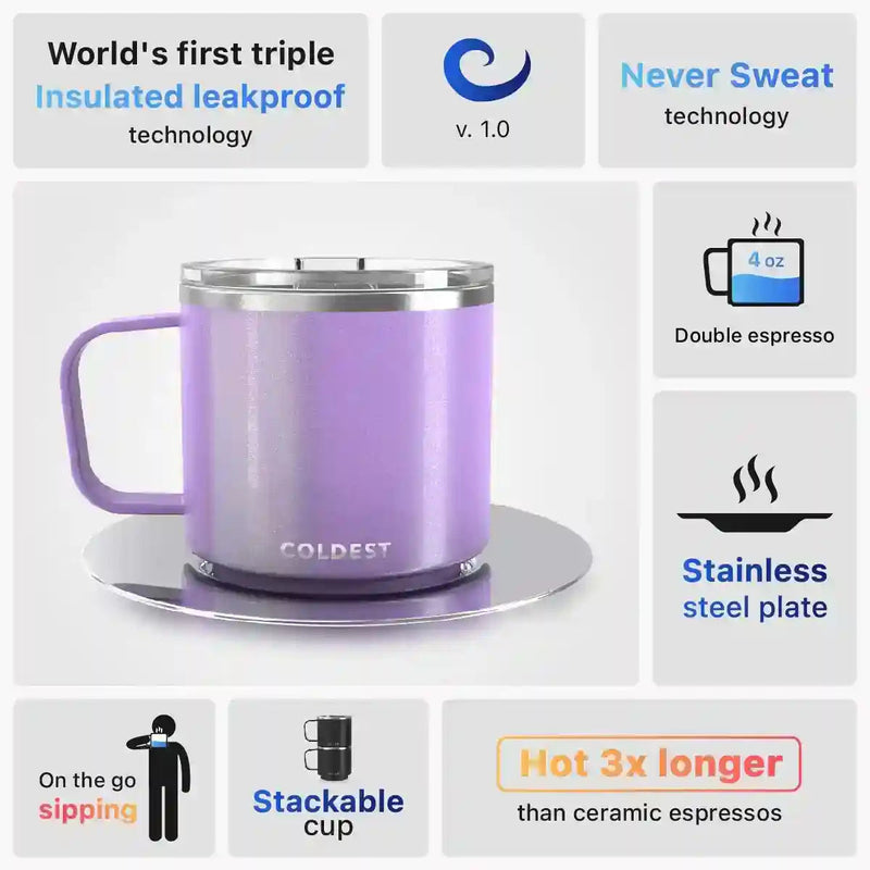 Load image into Gallery viewer, Insulated Espresso Cup by Coldest
