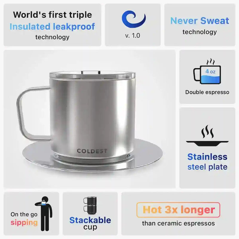 Load image into Gallery viewer, Insulated Espresso Cup by Coldest
