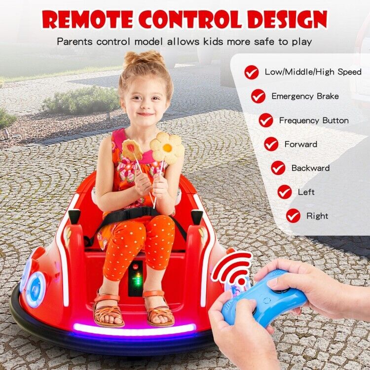 Load image into Gallery viewer, Interactive 12V Electric Ride-On Car for Toddlers with Remote Control and LED Lights
