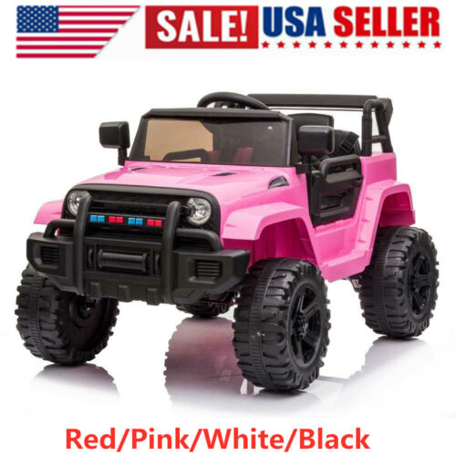 Interactive 12V Electric Ride On Truck for Kids with 3 Modes, Lights, Music, and Remote Control