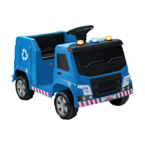 Load image into Gallery viewer, Interactive 12V Garbage Truck for Kids with Warning Lights and Recycling Accessories
