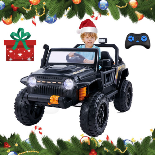 Load image into Gallery viewer, Interactive 12V Kids Car with Cushioned Spring, Cool Lights, and Remote Control
