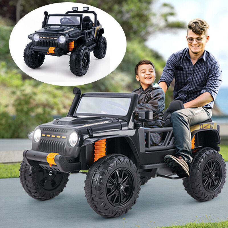 Load image into Gallery viewer, Interactive 12V Kids Car with Cushioned Spring, Cool Lights, and Remote Control
