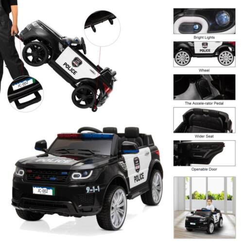 Load image into Gallery viewer, Interactive 12V Kids Police Car with Music, LED Lights, and Remote Control
