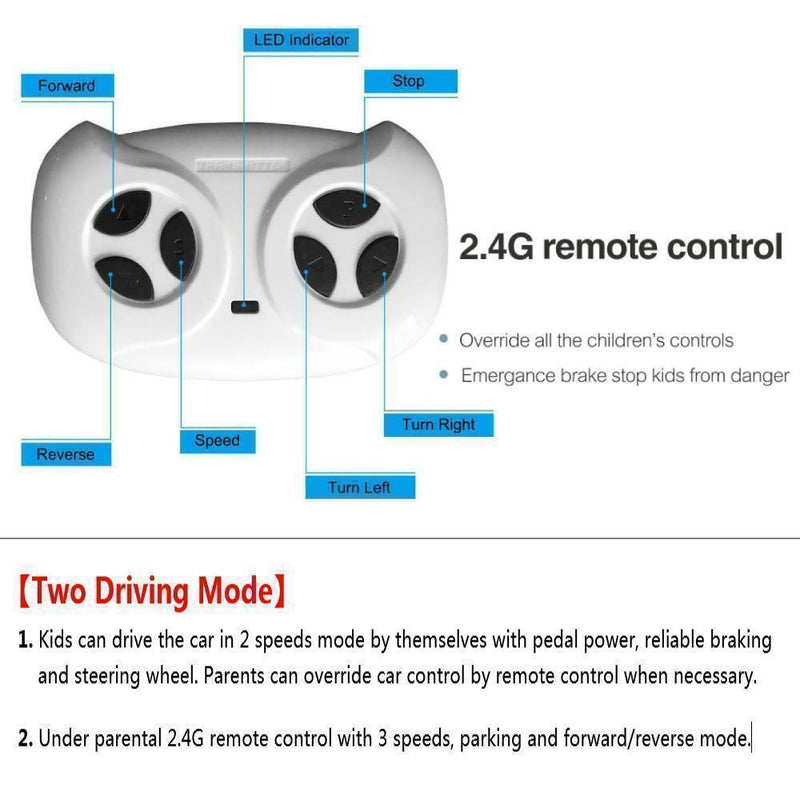 Load image into Gallery viewer, Interactive 12V Kids Police Car with Music, LED Lights, and Remote Control
