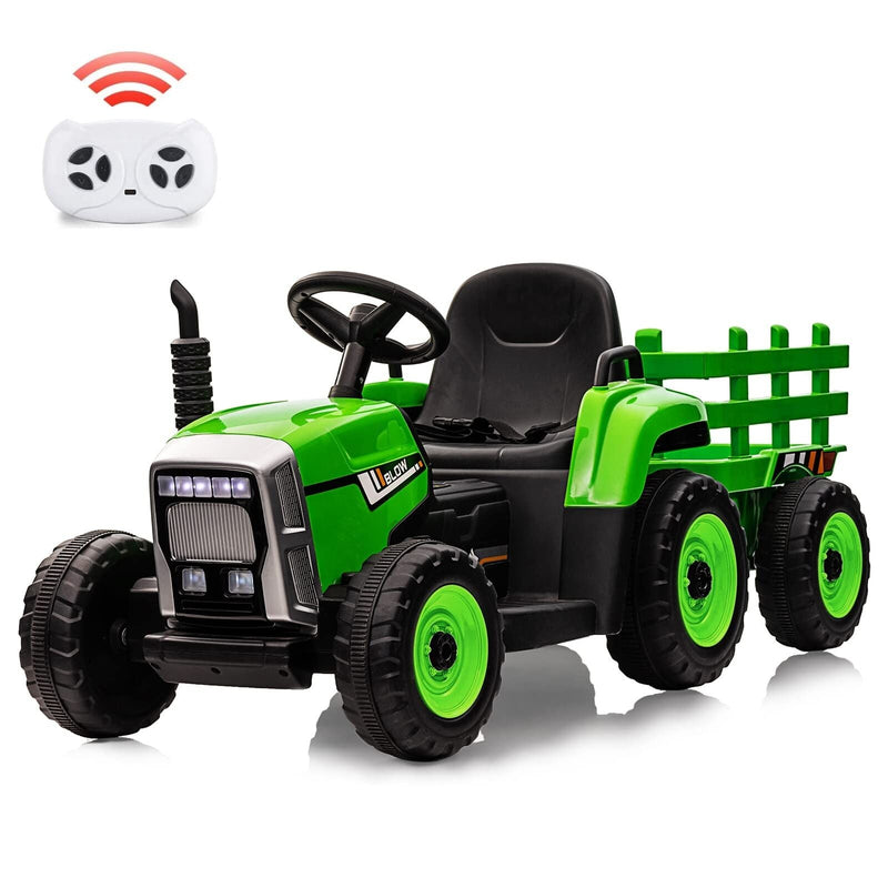 Load image into Gallery viewer, Interactive 12V Ride-On Tractor Truck with Music and Detachable Trailer - Perfect Gift for Boys and Girls

