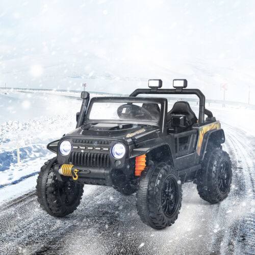 Load image into Gallery viewer, Interactive 12V Ride On Truck with Remote Control, LED Lights, and Music for Parent-Child Fun
