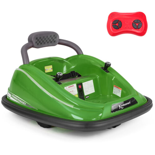 Load image into Gallery viewer, Interactive 6V Bumper Car for Kids with Remote Control, Flashing Lights, Music, and Customizable Stickers
