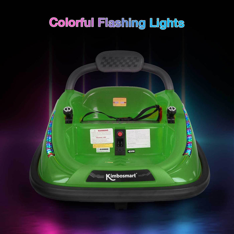 Load image into Gallery viewer, Interactive 6V Bumper Car for Kids with Remote Control, Flashing Lights, Music, and Customizable Stickers
